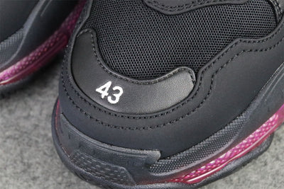 Wmns Triple S 'Clear Sole - Black Pink Neon'
