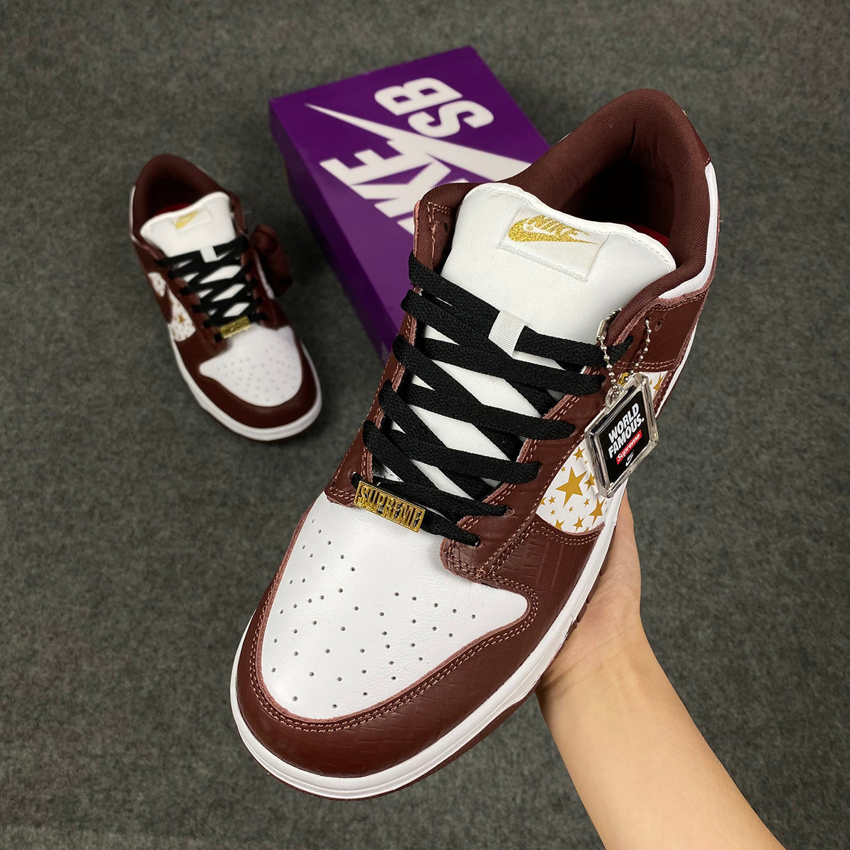 Supreme x Dunk Low OG SB QS 'Barkroot Brown'