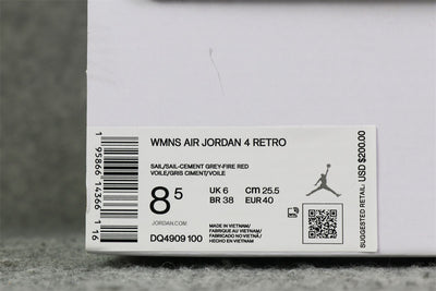 Wmns Air Jordan 4 Retro 'Blank Canvas'