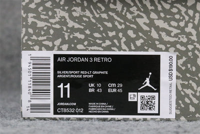 Air Jordan 3 Retro 'Cool Grey' 2021