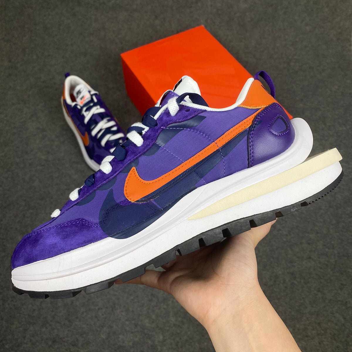 Sacai x VaporWafel 'Dark Iris'