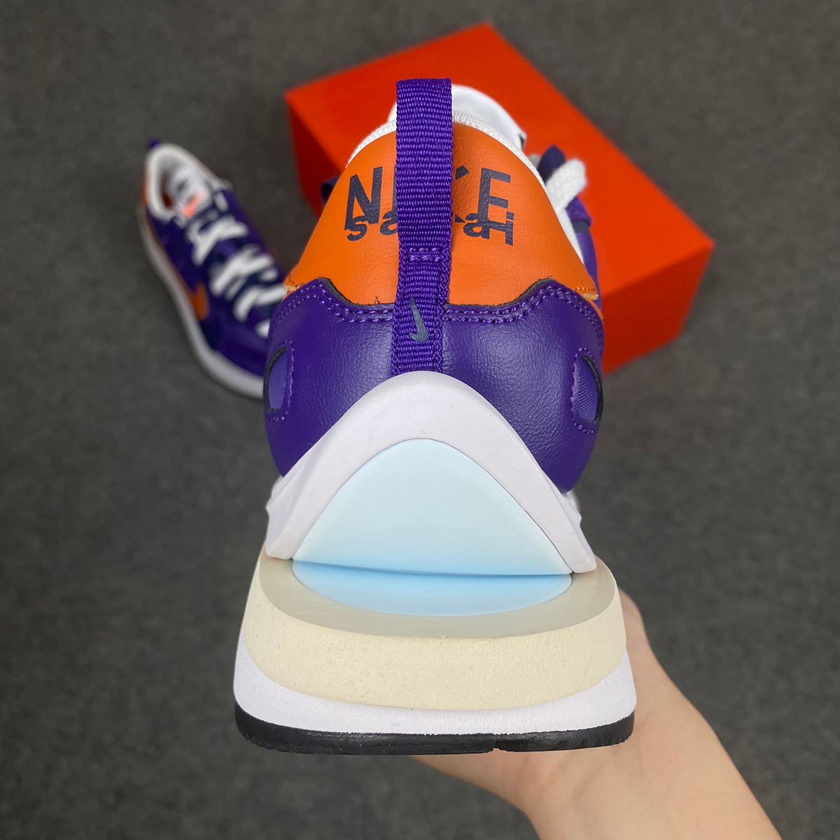 Sacai x VaporWafel 'Dark Iris'