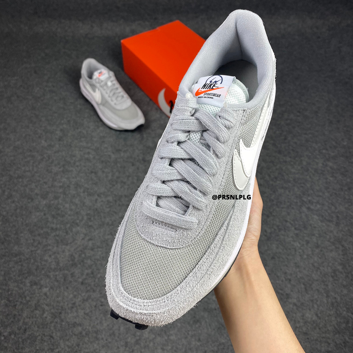 Fragment Design x sacai x LDV Waffle 'Light Smoke Grey'