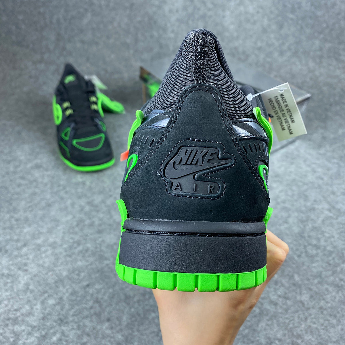 Off-White x Air Rubber Dunk 'Green Strike'