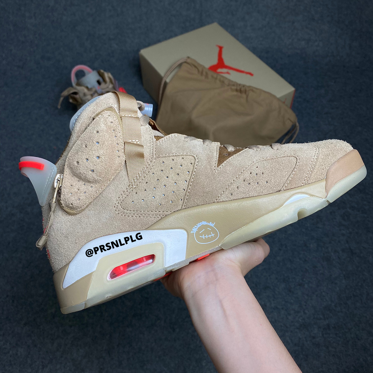 Travis Scott x Air Jordan 6 Retro 'British Khaki'