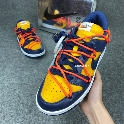 Off-White x Dunk Low 'University Gold'