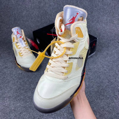 Off-White x Air Jordan 5 SP 'Sail'