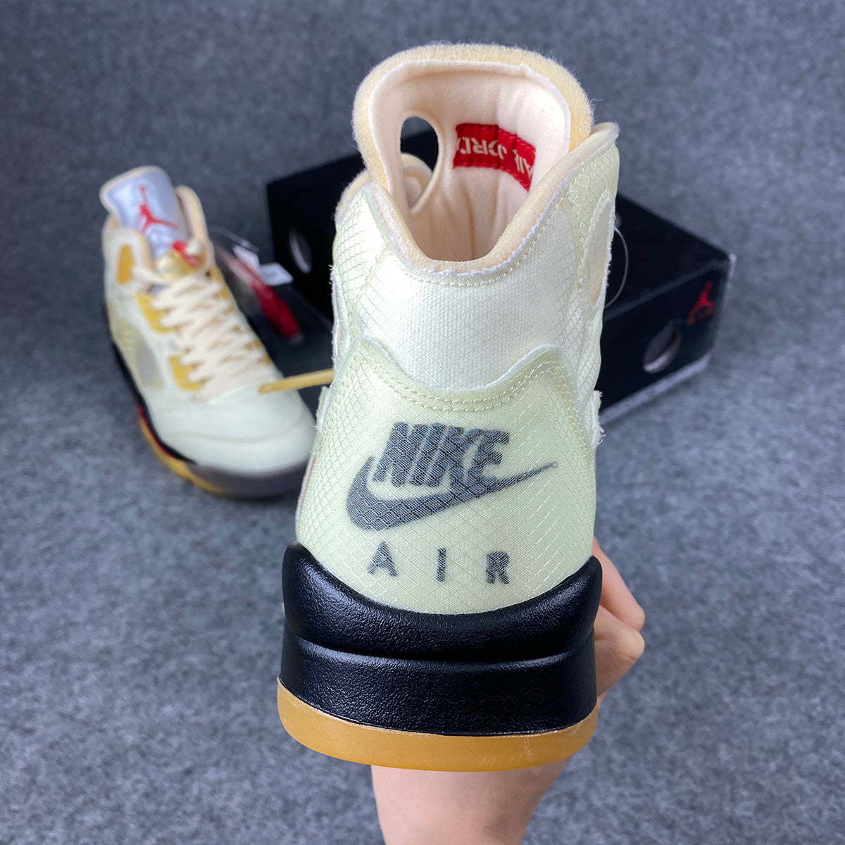 Off-White x Air Jordan 5 SP 'Sail'