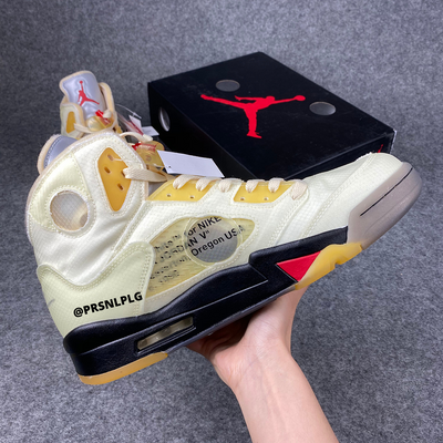 Off-White x Air Jordan 5 SP 'Sail'