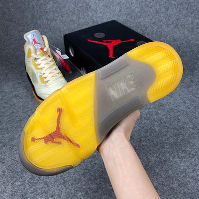 Off-White x Air Jordan 5 SP 'Sail'