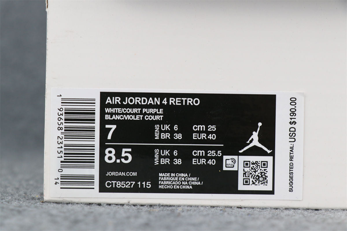 Air Jordan 4 Retro 'Violet Métallique'