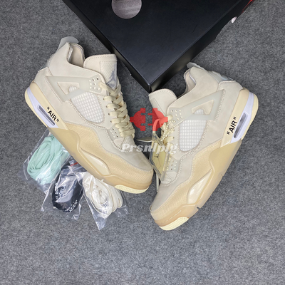 Off-White x Air Jordan 4 SP 'Sail'