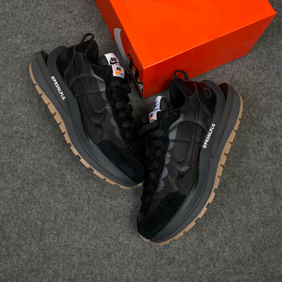 Sacai x VaporWaffle 'Black Gum'