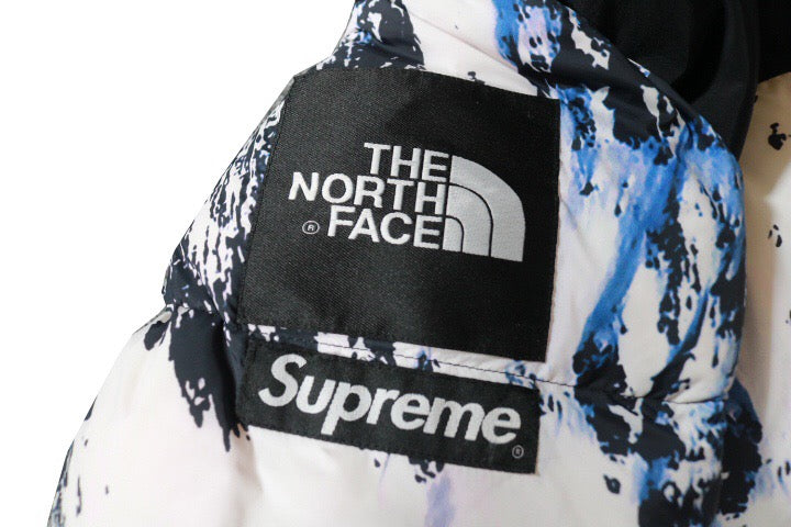 Veste Supreme x The North Face Mountain Baltoro 'Bleu/Blanc'