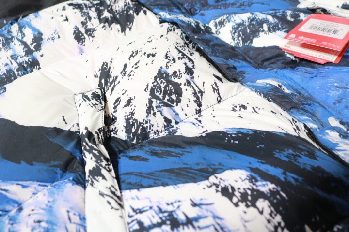 Veste Supreme x The North Face Mountain Baltoro 'Bleu/Blanc'