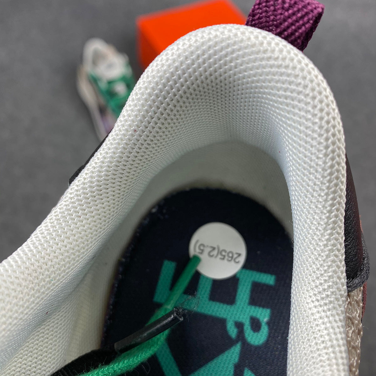 sacai x VaporWaffle SP 'Villain Rouge'