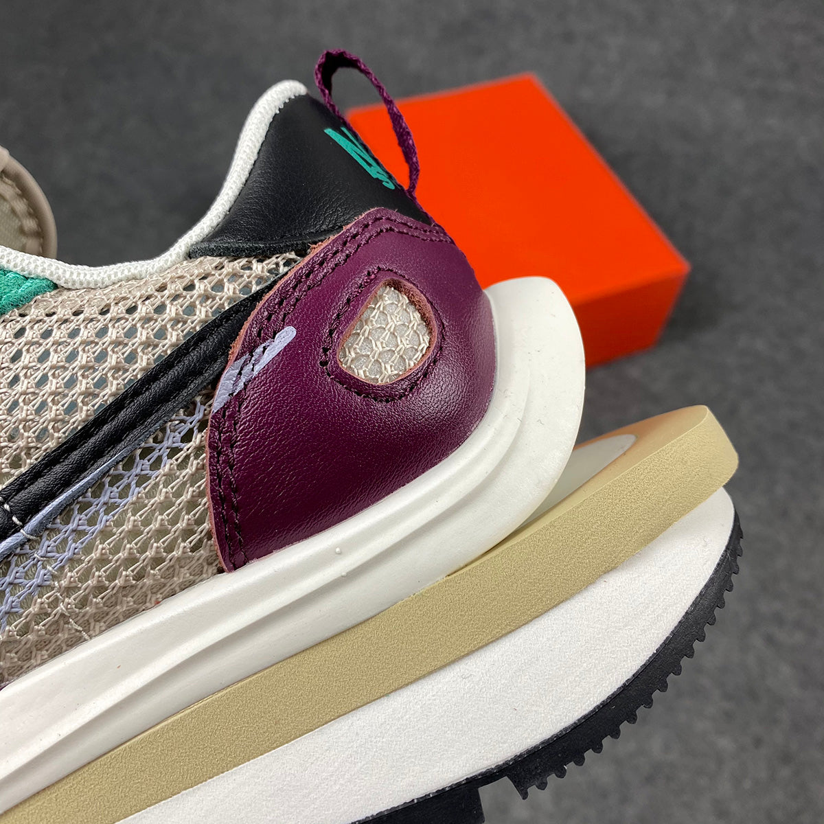 sacai x VaporWaffle SP 'Villain Rouge'