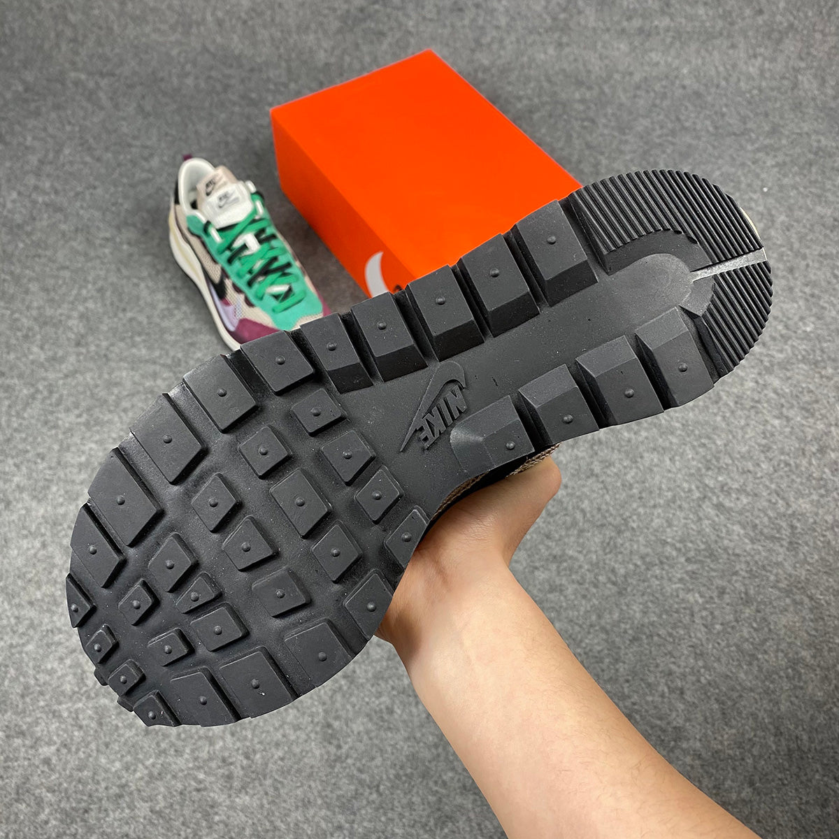 sacai x VaporWaffle SP 'Villain Rouge'