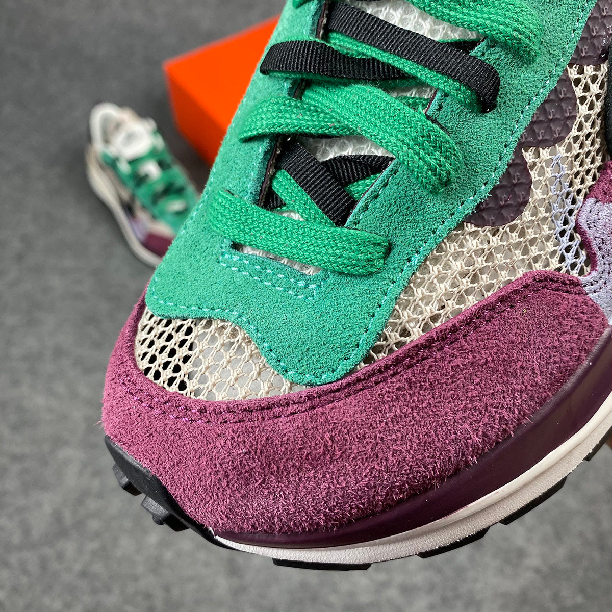sacai x VaporWaffle SP 'Villain Rouge'