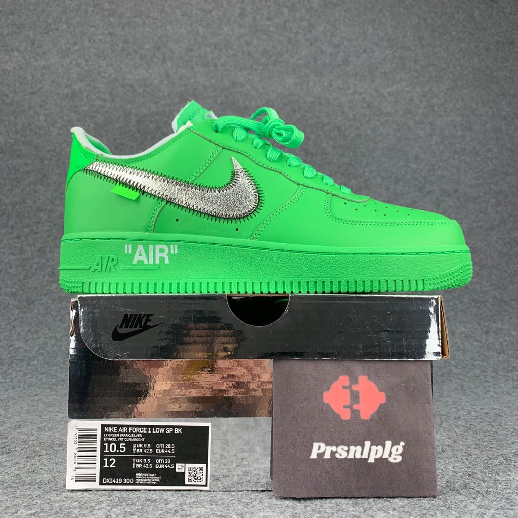 Nike Off-White x Air Force 1 Low 'Brooklyn' DX1419-300 - Size 9.5