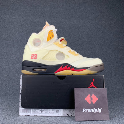 Off-White x Air Jordan 5 SP 'Sail'